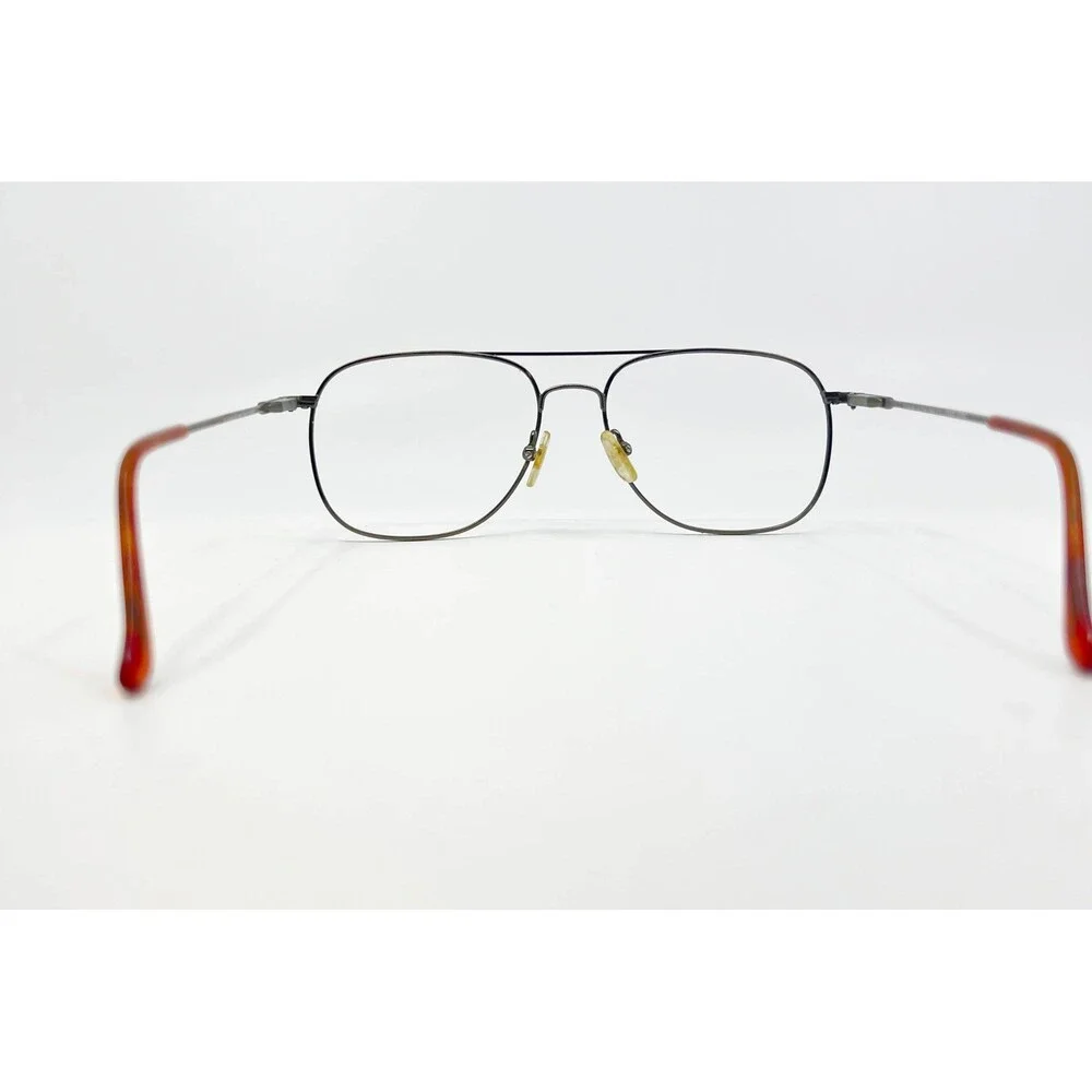 Duck Head Eyeglasses Mens Gold Titanium High Tech XII Aviator Frame 57-17-145